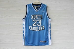 Maillot De Basket NCAA North Carolina University Michael Jordan 23 Engrener Bleu